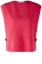 Rose Red Button Detail Slip Over