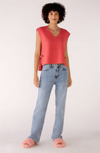 Rose Red Button Detail Slip Over
