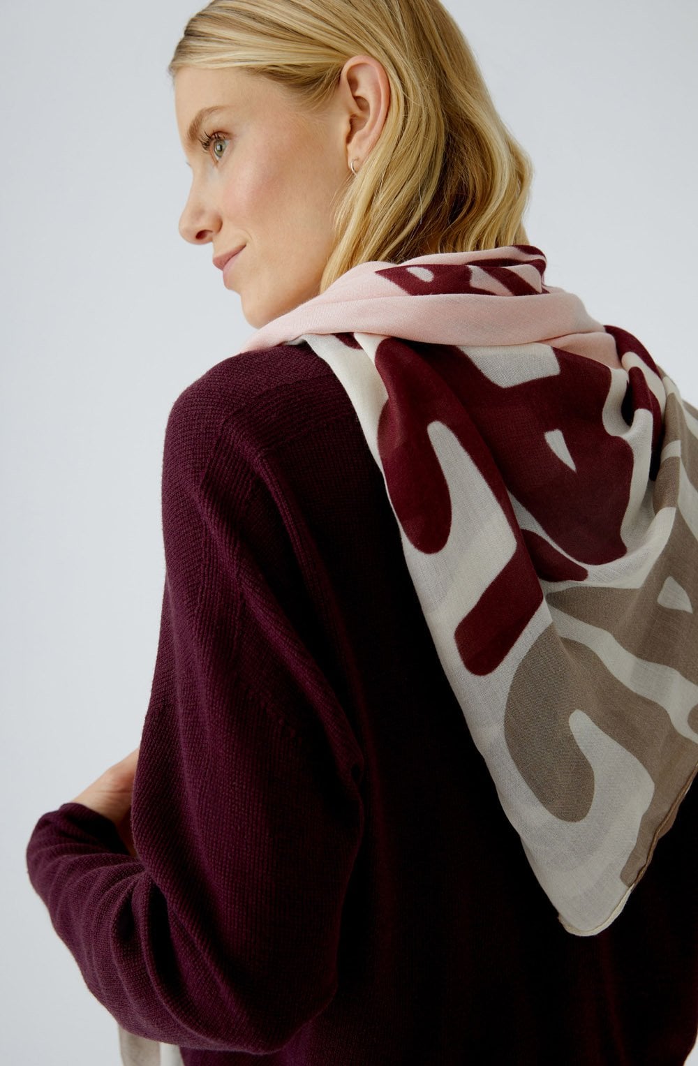 Rose Red J'aime Bonjour Scarf