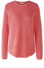 Rose Red Patterned Knit Jumper