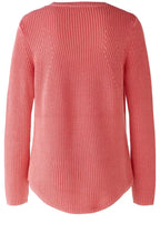 Rose Red Patterned Knit Jumper