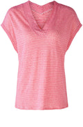 Rose White Linen T Shirt
