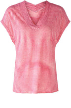 Rose White Linen T Shirt