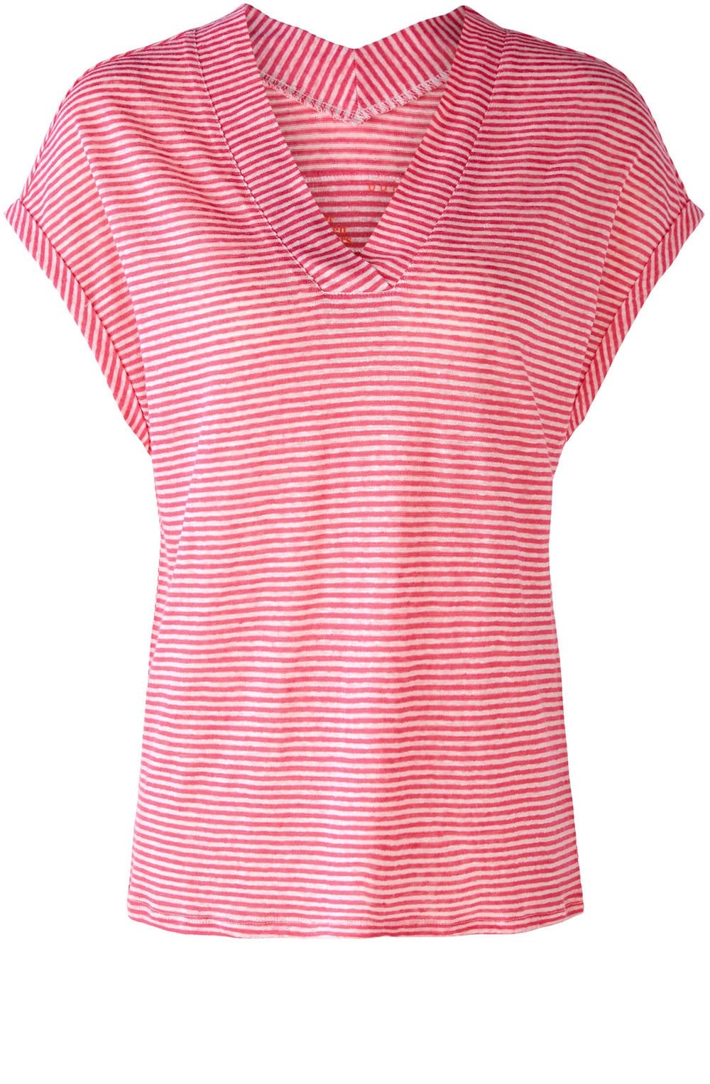 Rose White Linen T Shirt