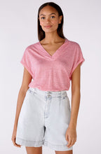 Rose White Linen T Shirt