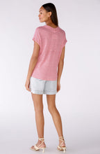 Rose White Linen T Shirt