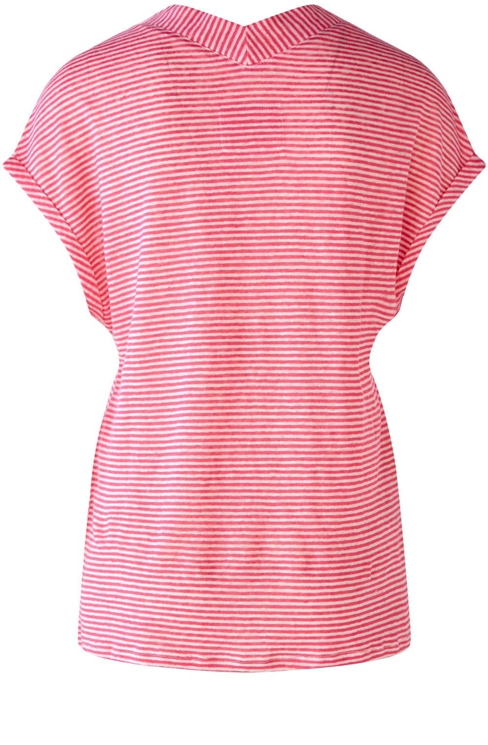 Rose White Linen T Shirt