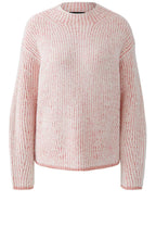 Rose White Two Tone Ribbed Faux Fur Jumper