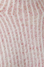 Rose White Two Tone Ribbed Faux Fur Jumper