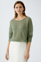 Sage Green Linen Knit Pullover