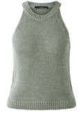 Sage Knitted Racer Vest