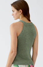 Sage Knitted Racer Vest