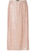 Salmone Sparkle Midi Skirt