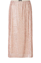 Salmone Sparkle Midi Skirt