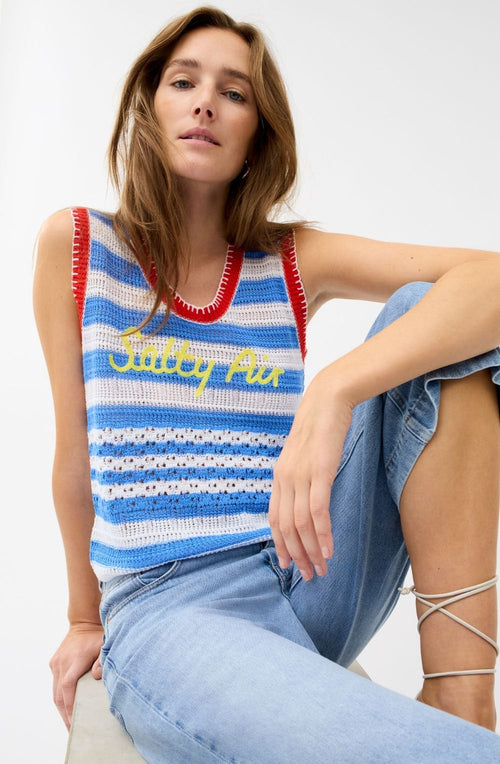 Salty Air Summer Knit Sleeveless Top
