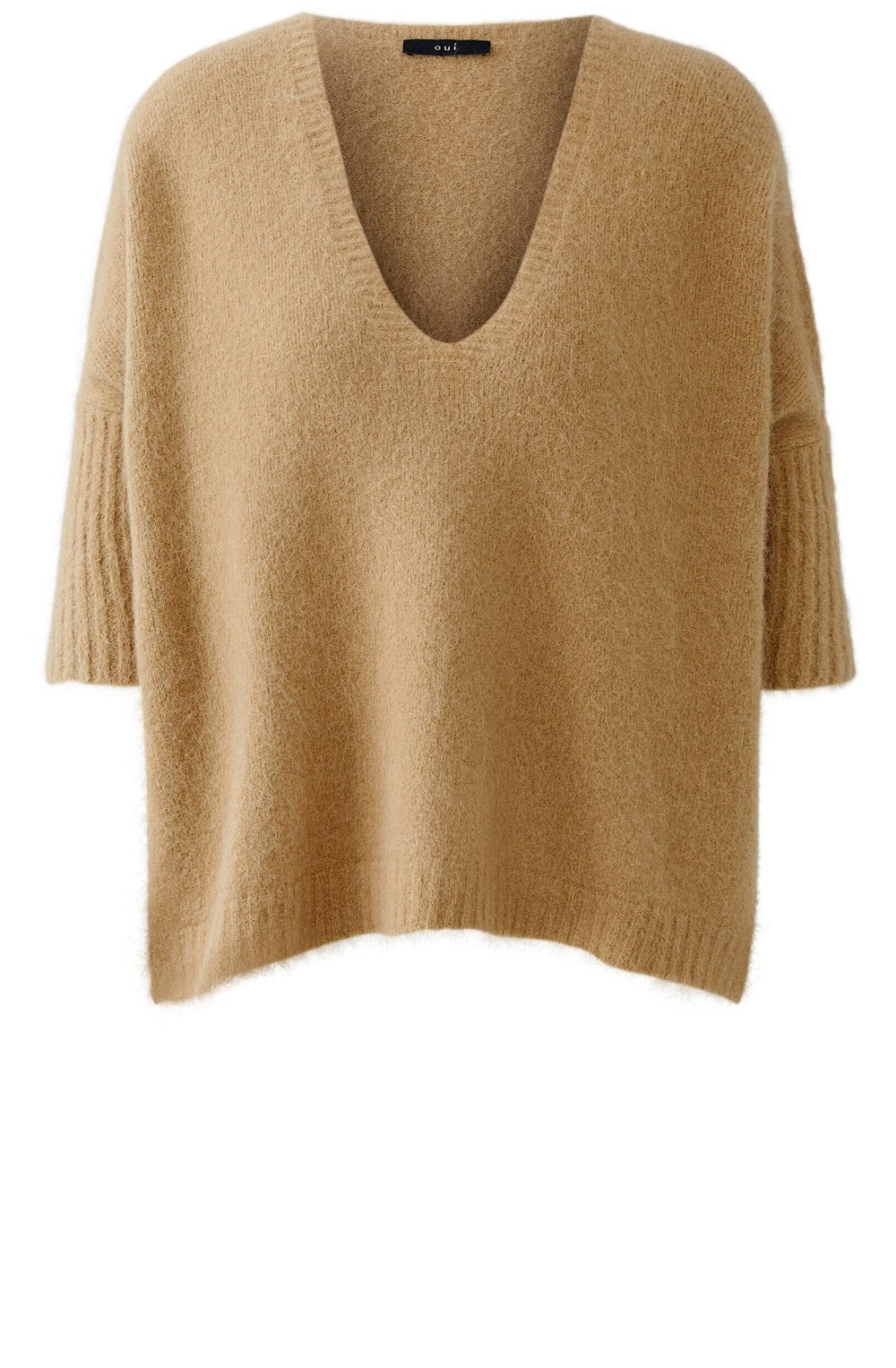 Salty Caramel Poncho Shape Pullover