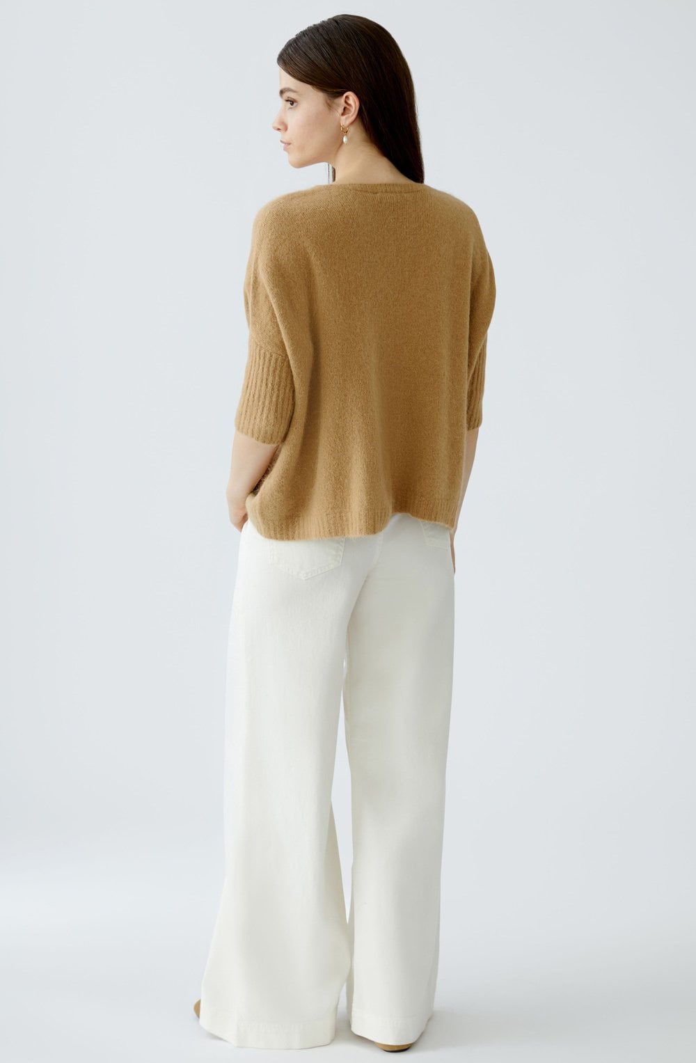 Salty Caramel Poncho Shape Pullover