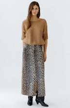 Salty Caramel Ribbon Yarn Adjustable Hem Pullover