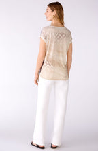 San Bartolome White Camel Diamante Blouse