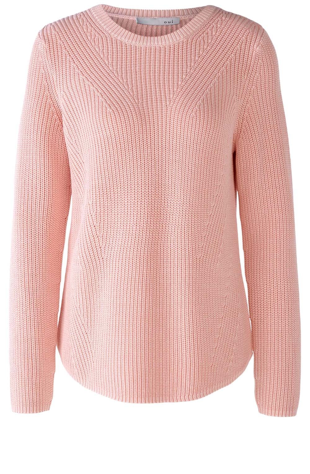 Sandy Coral Patterned Knit Jumper