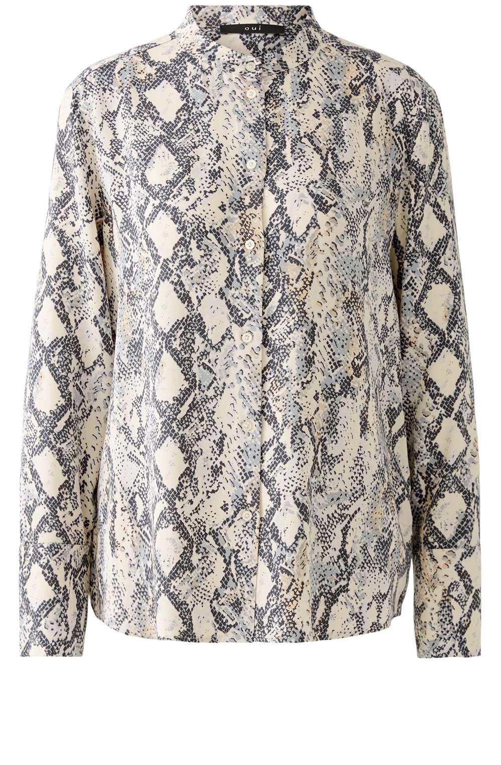 Satin Touch Snake Print Blouse