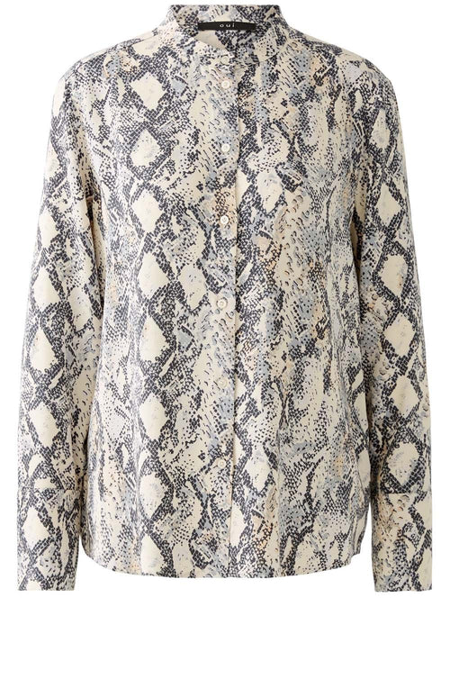 Satin Touch Snake Print Blouse