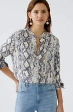 Satin Touch Snake Print Blouse