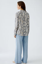 Satin Touch Snake Print Blouse