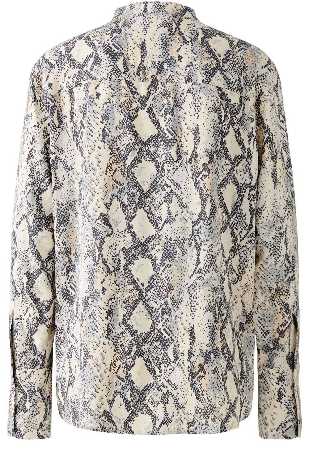 Satin Touch Snake Print Blouse