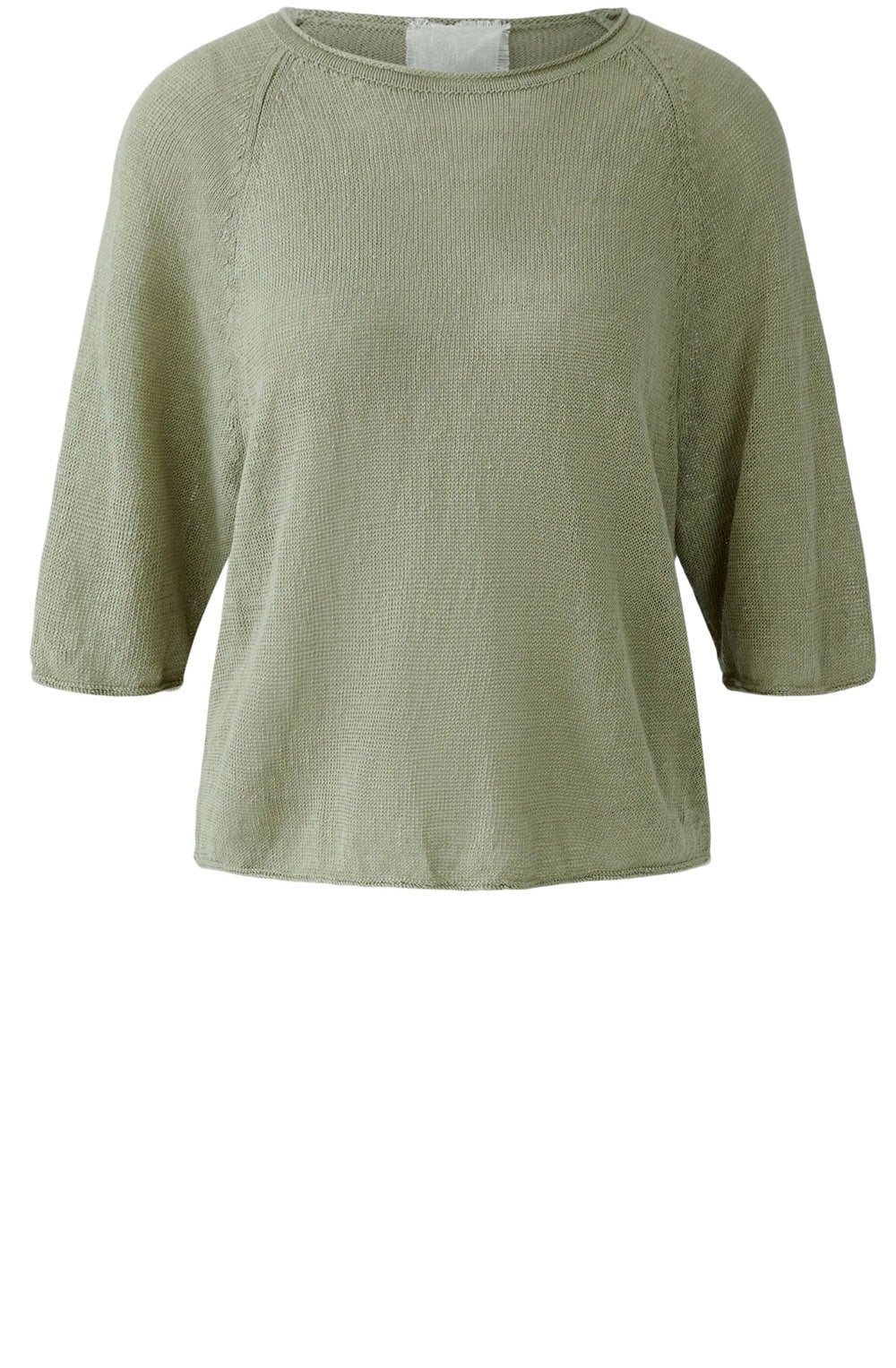 Seagrass Green Linen Sleeve Pullover
