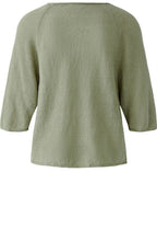 Seagrass Green Linen Sleeve Pullover
