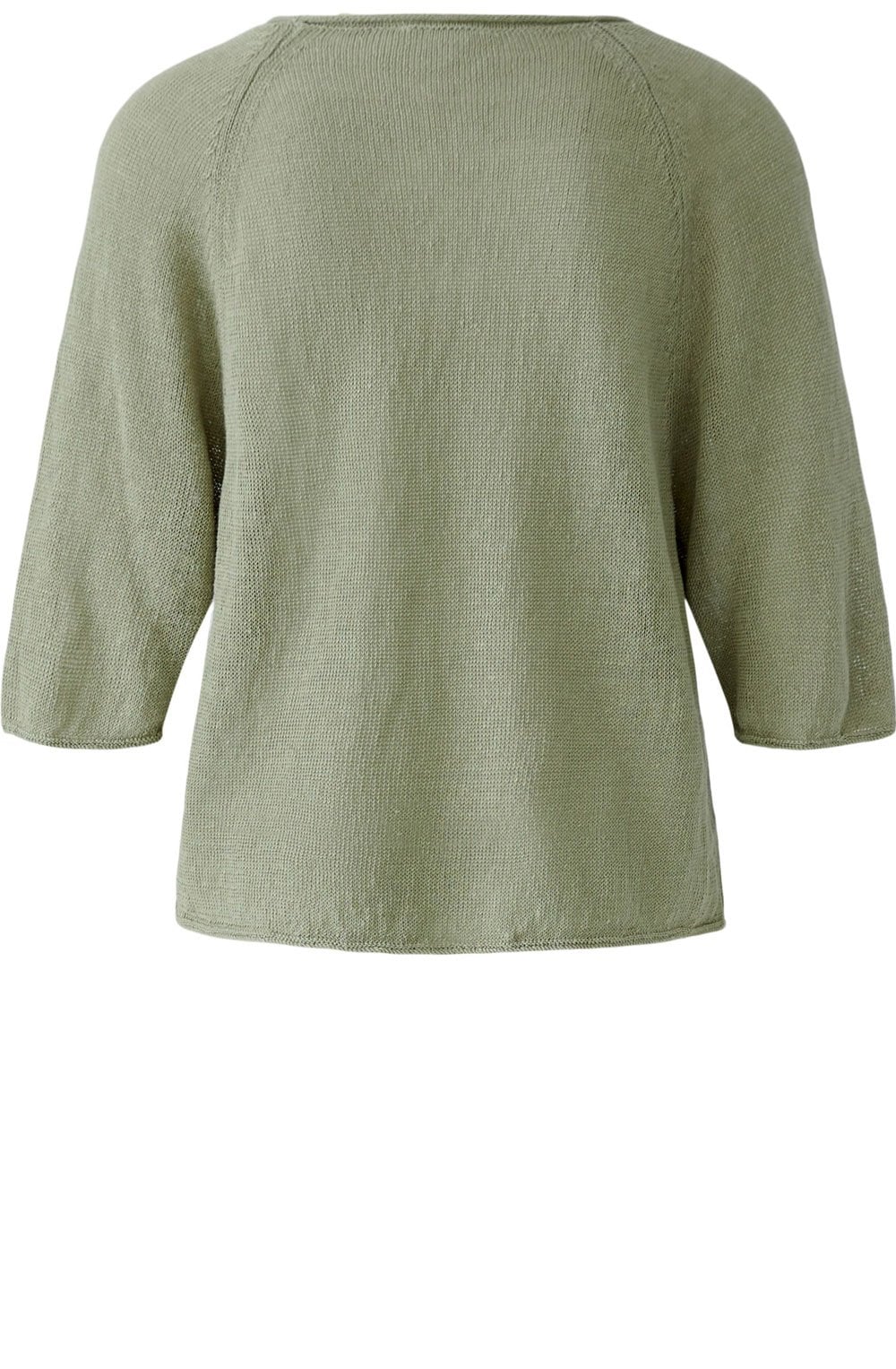 Seagrass Green Linen Sleeve Pullover