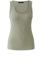 Seagrass Green Ribbed Vest Top