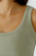 Seagrass Green Ribbed Vest Top