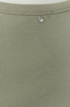 Seagrass Green Ribbed Vest Top