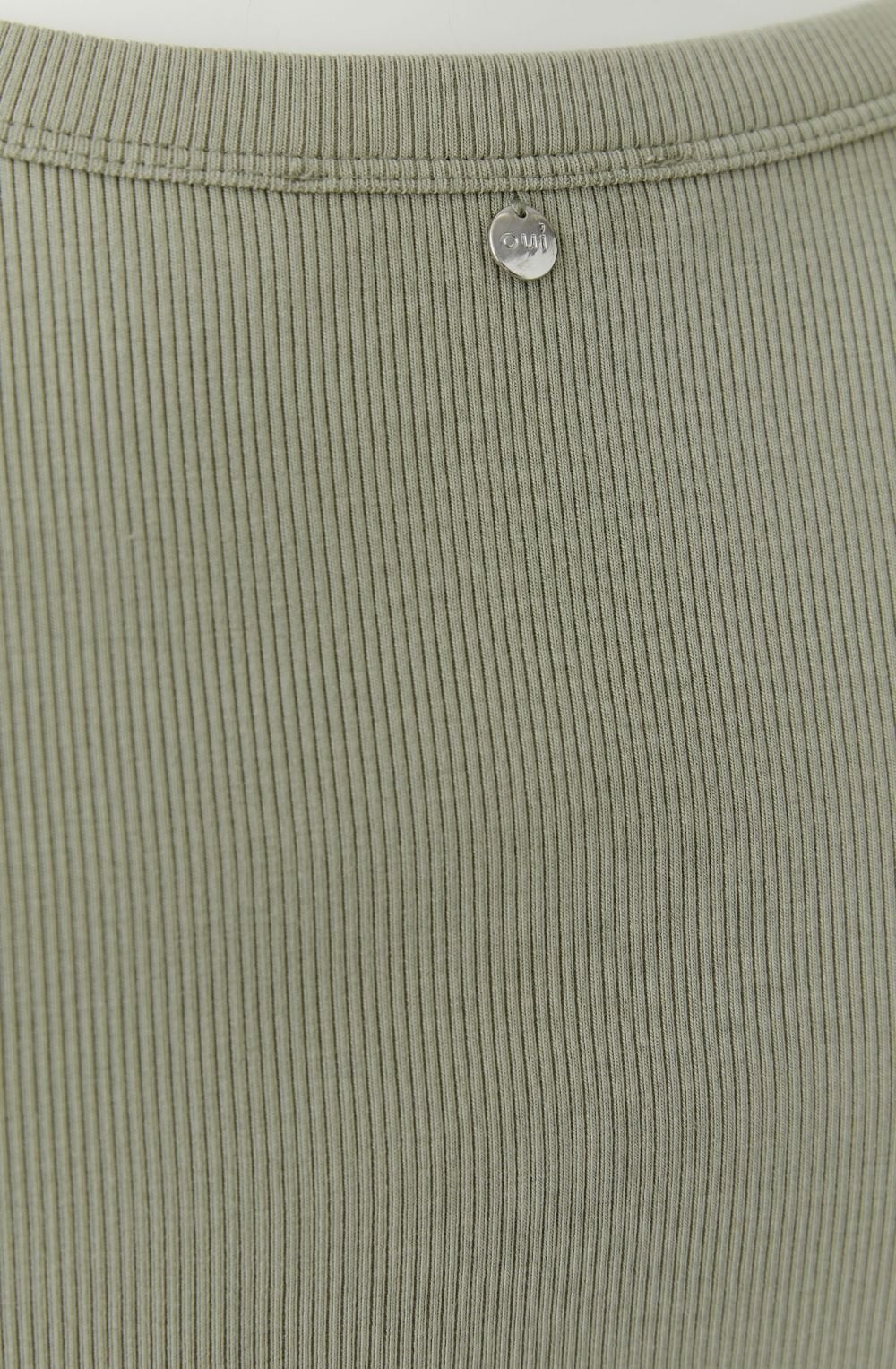 Seagrass Green Ribbed Vest Top