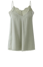 Seagrass Lace and Satin Camisole