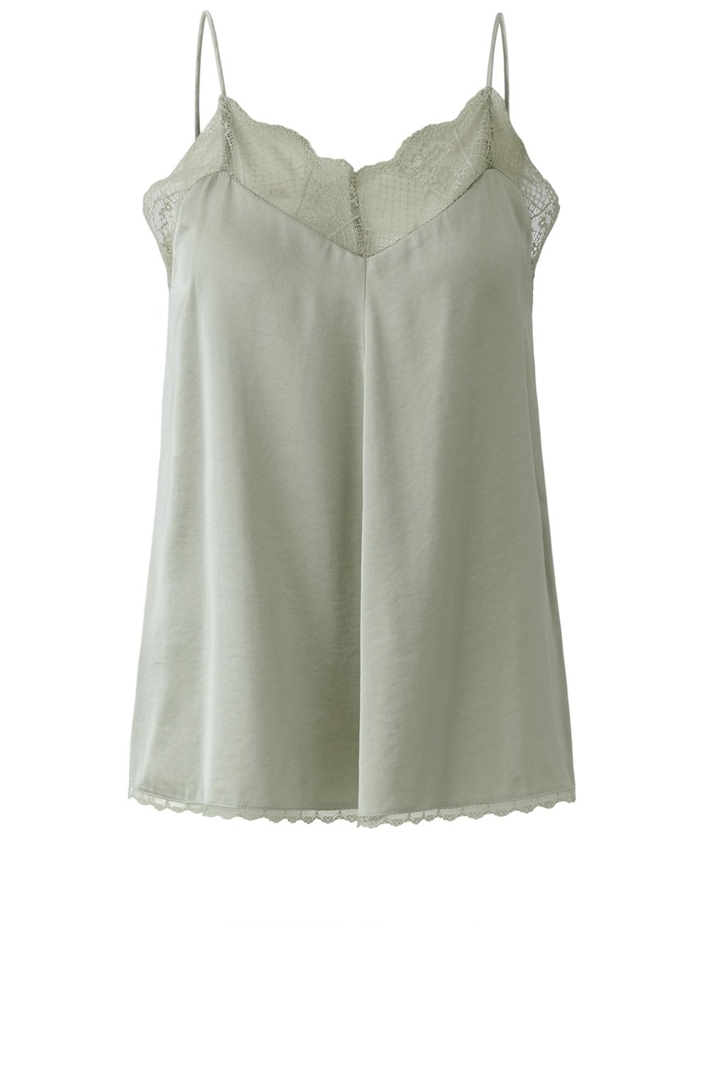 Seagrass Lace and Satin Camisole