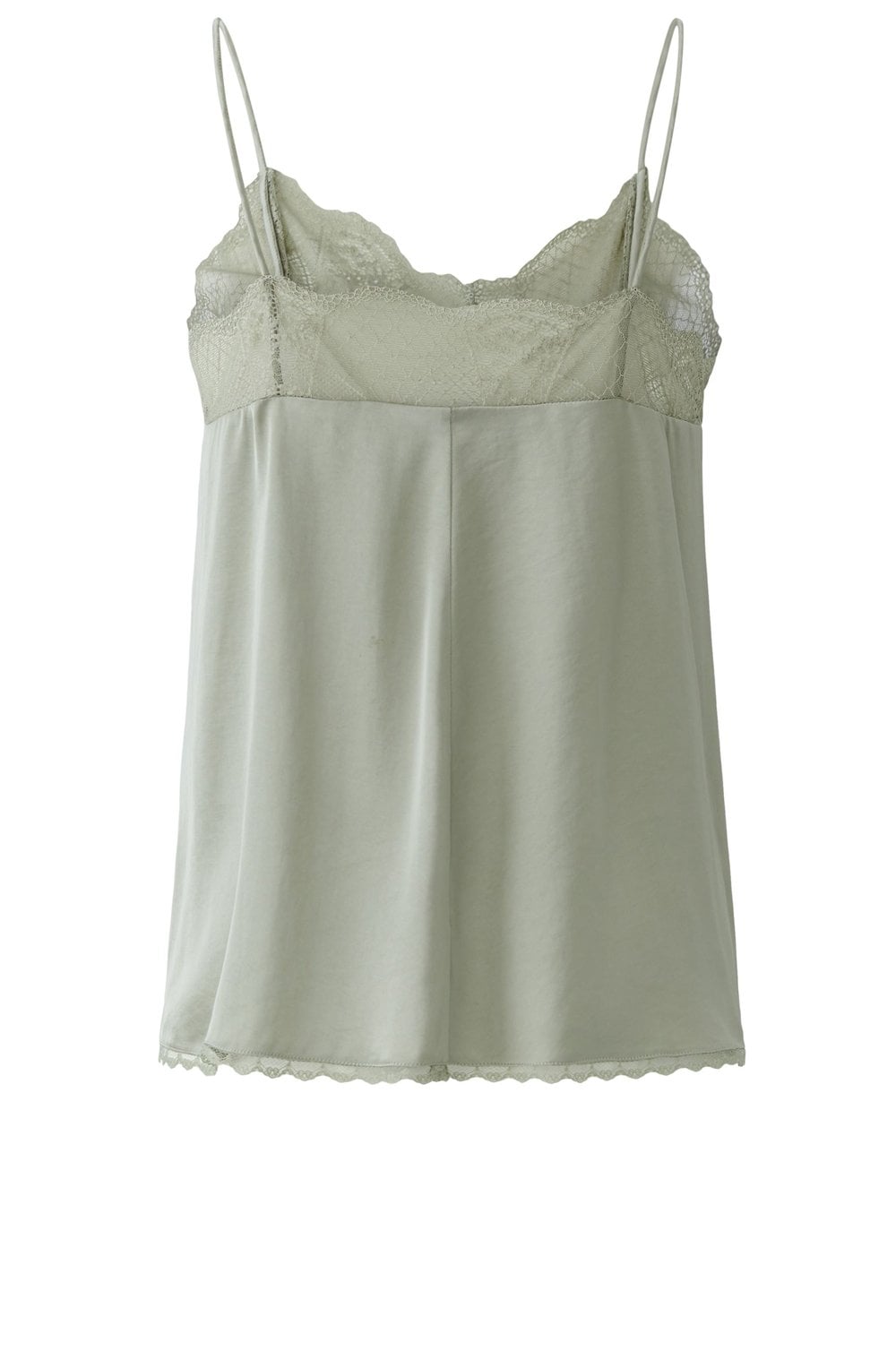 Seagrass Lace and Satin Camisole