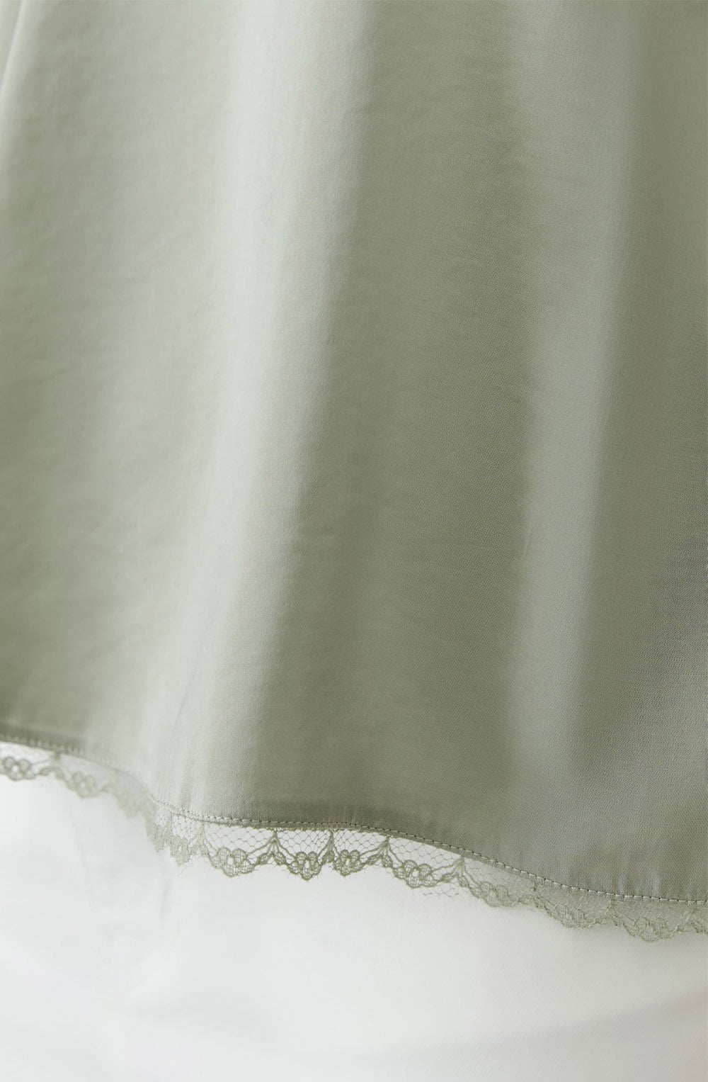Seagrass Lace and Satin Camisole