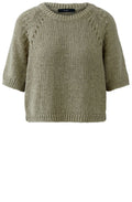 Seagrass Ribbon Knit Short Sleeved Pullover