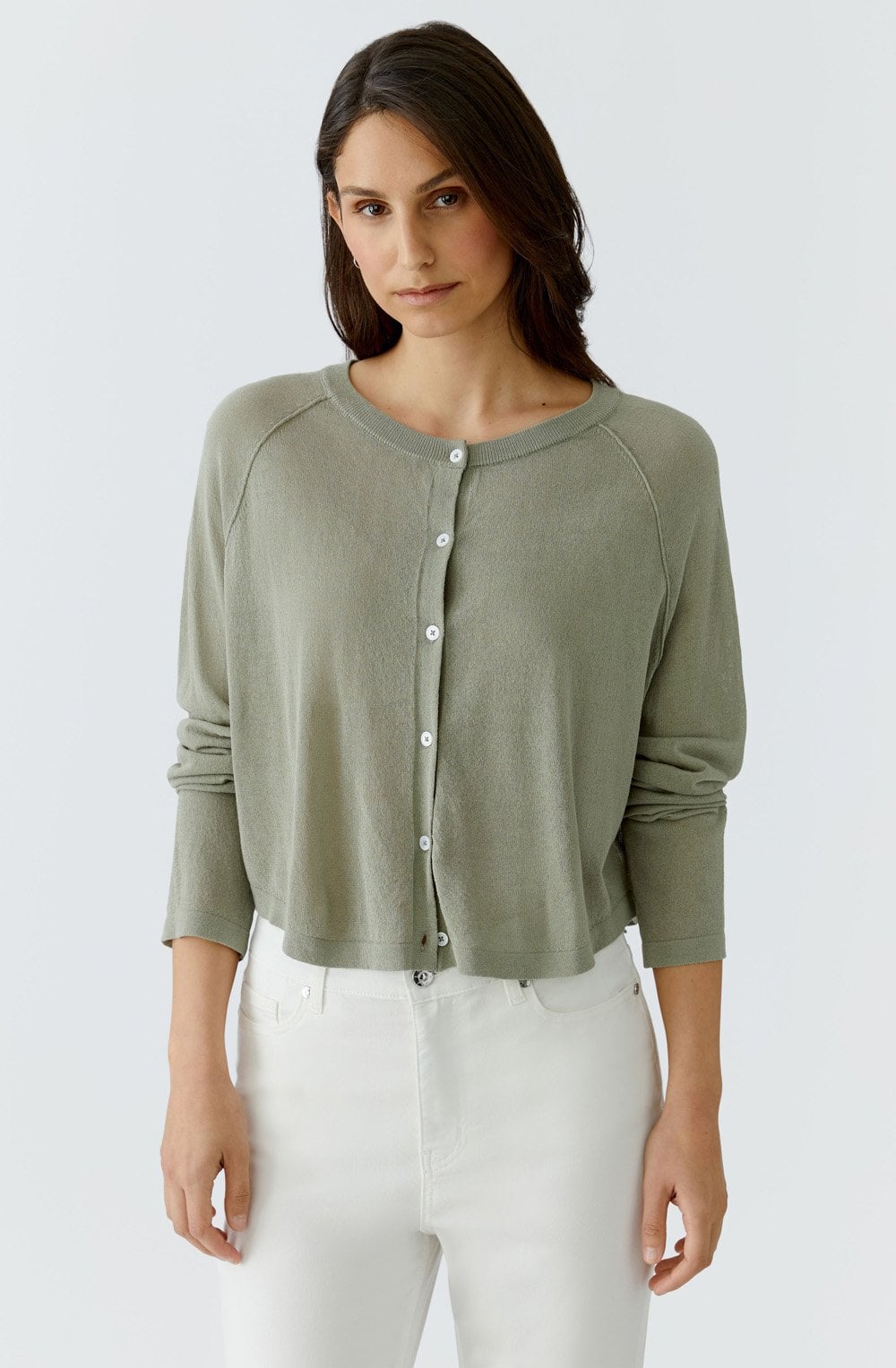 Seagrass Super Fine Knit Reversible Cardigan