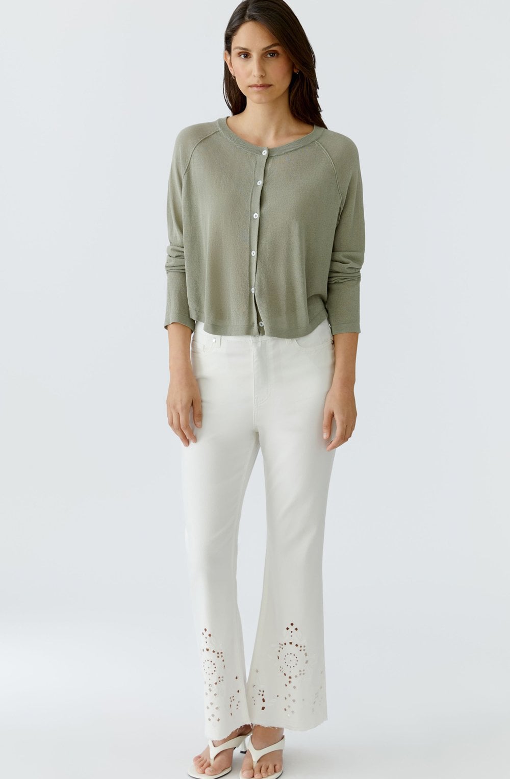 Seagrass Super Fine Knit Reversible Cardigan