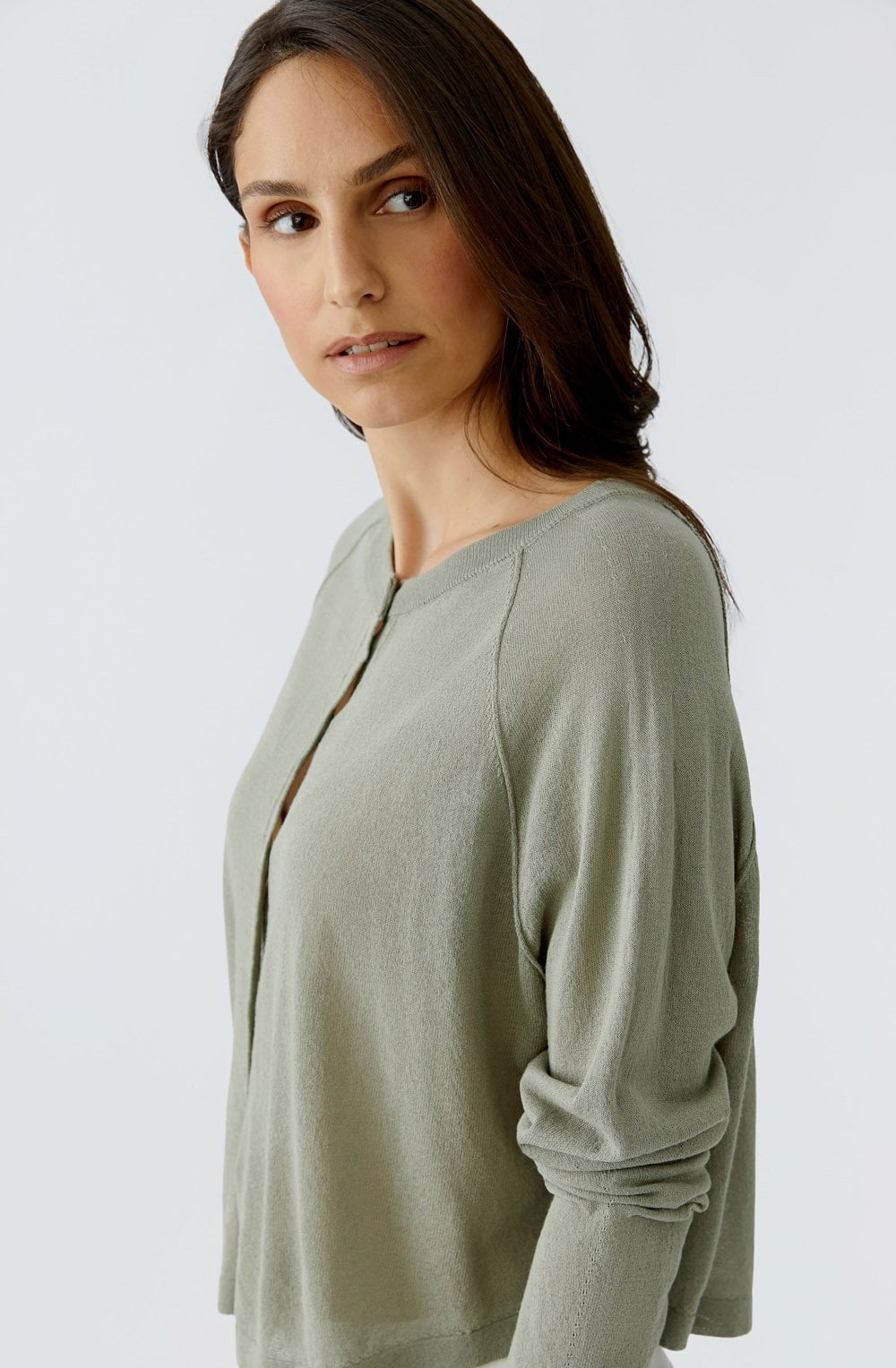 Seagrass Super Fine Knit Reversible Cardigan