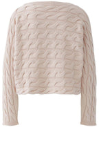 Sepia Rose Cable Knit Boxy Jumper