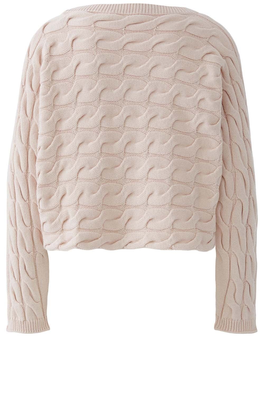 Sepia Rose Cable Knit Boxy Jumper