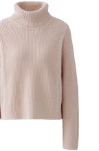 Sepia Rose Ribbed Knit Roll Neck Jumper