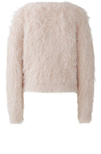 Sepia Rose Twisted Faux Fur Jumper