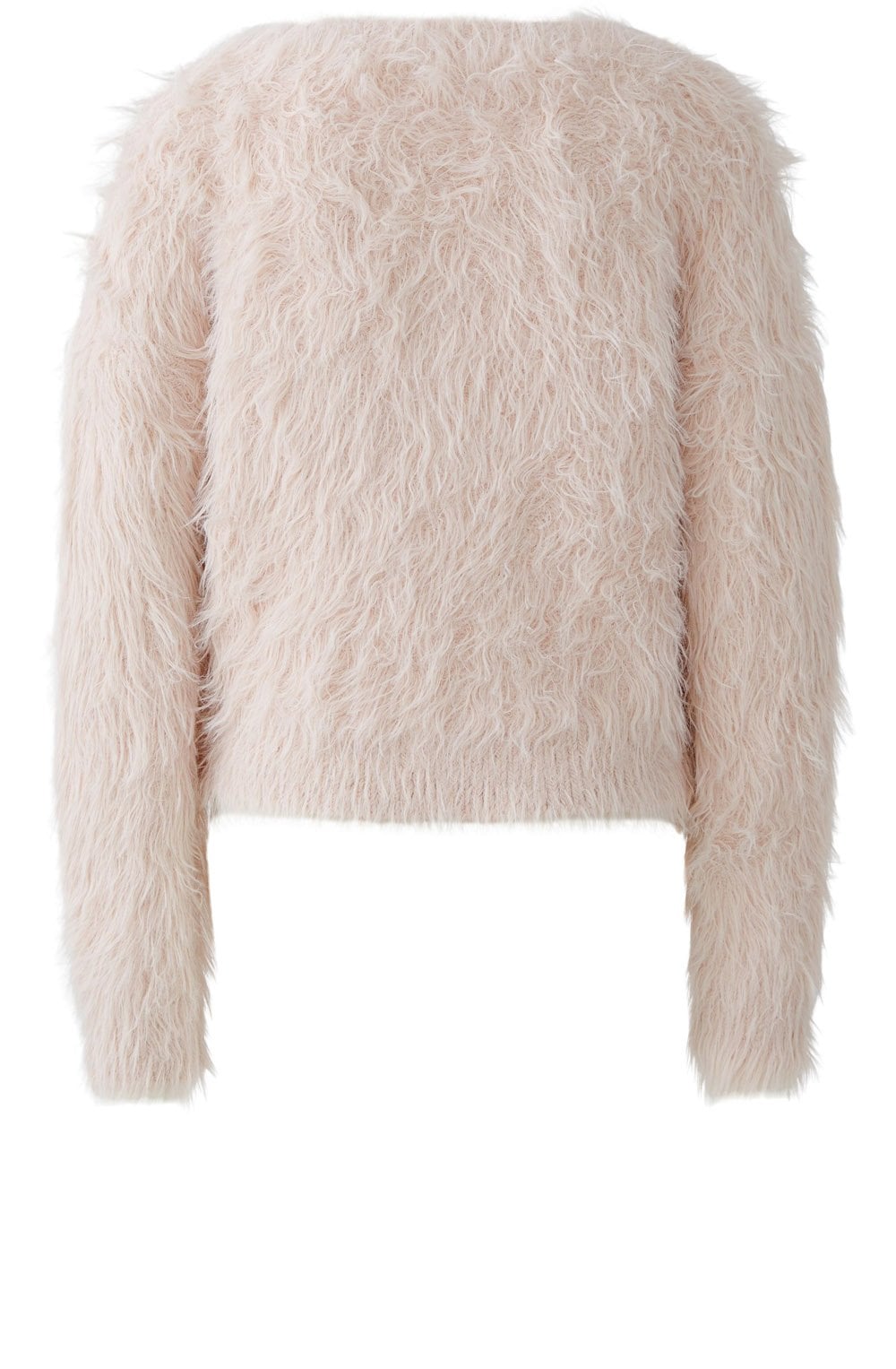 Sepia Rose Twisted Faux Fur Jumper
