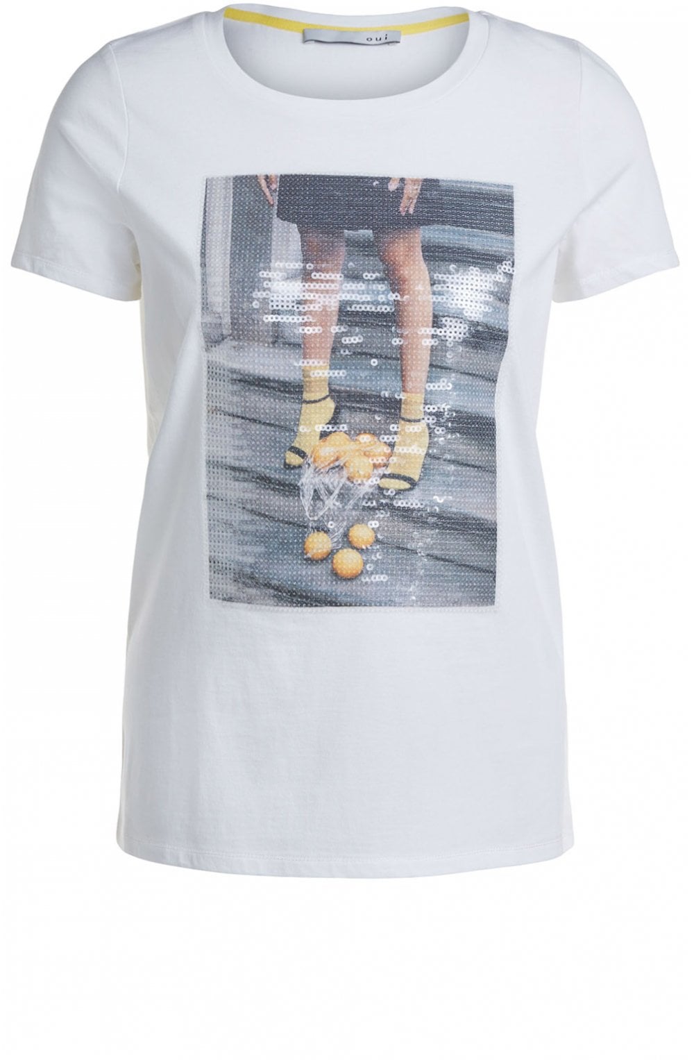Sequin Front Design T Shirt
